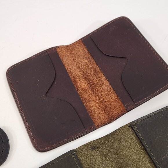 European Leather Wallet Billfold Keychain Lighter Holder Lot NEW - Picture 9 of 13